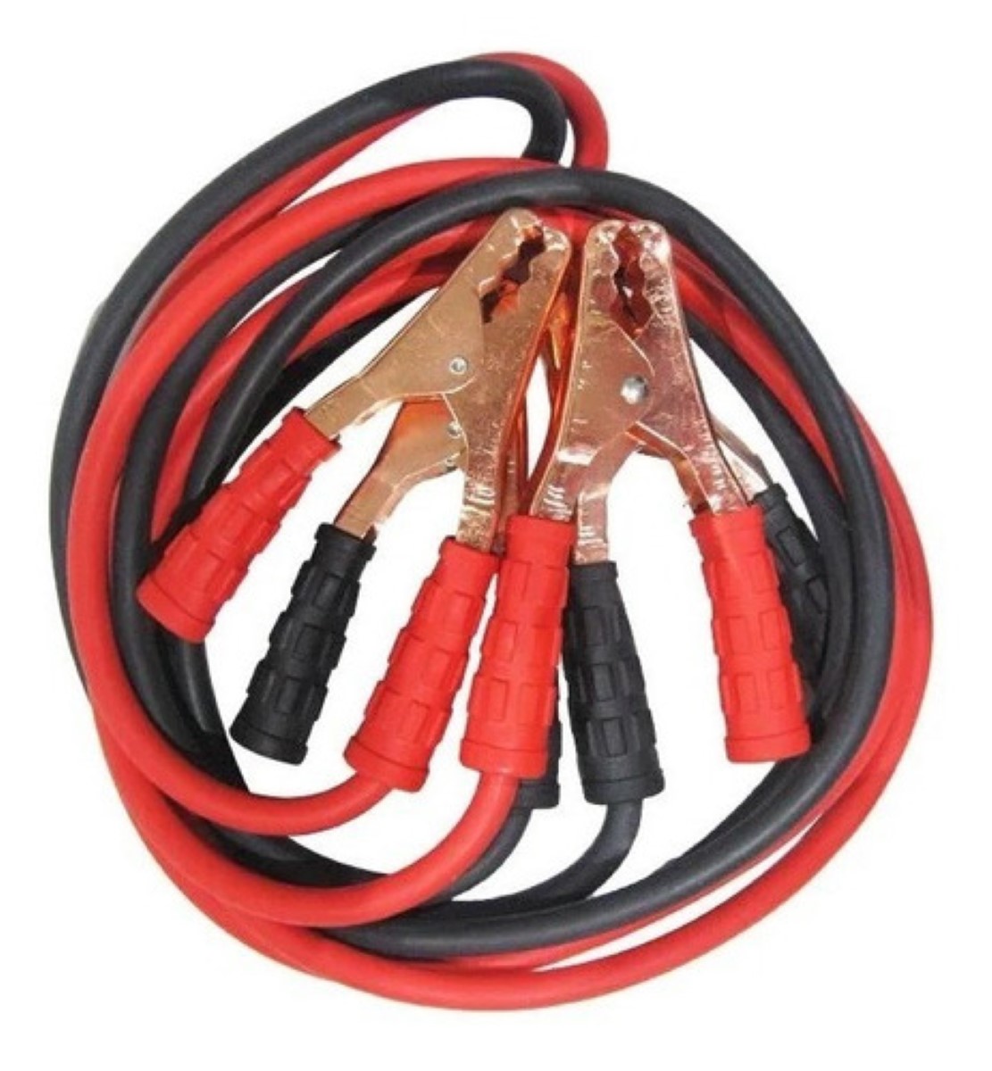Cables Pasacorriente Calibre 8 2.5mts Uso Rudo Funda Rojo/Negro