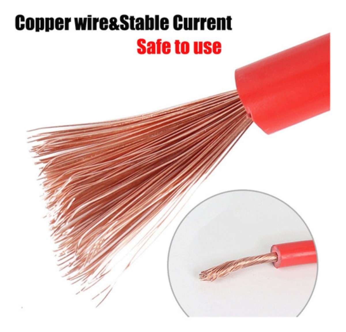 Cables Pasa Corriente 4 M Calibre 4 Awg Truper 2000a Negro/Rojo
