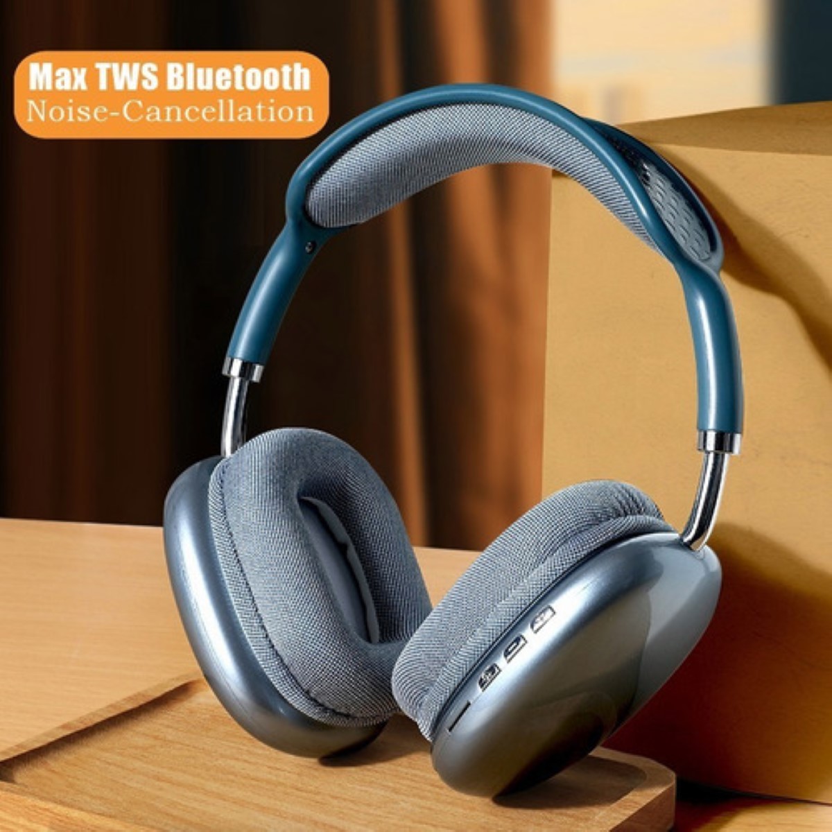 Auriculares Inalámbricos P9 Con Bluetooth Y Micrófono Cascos, Azul 