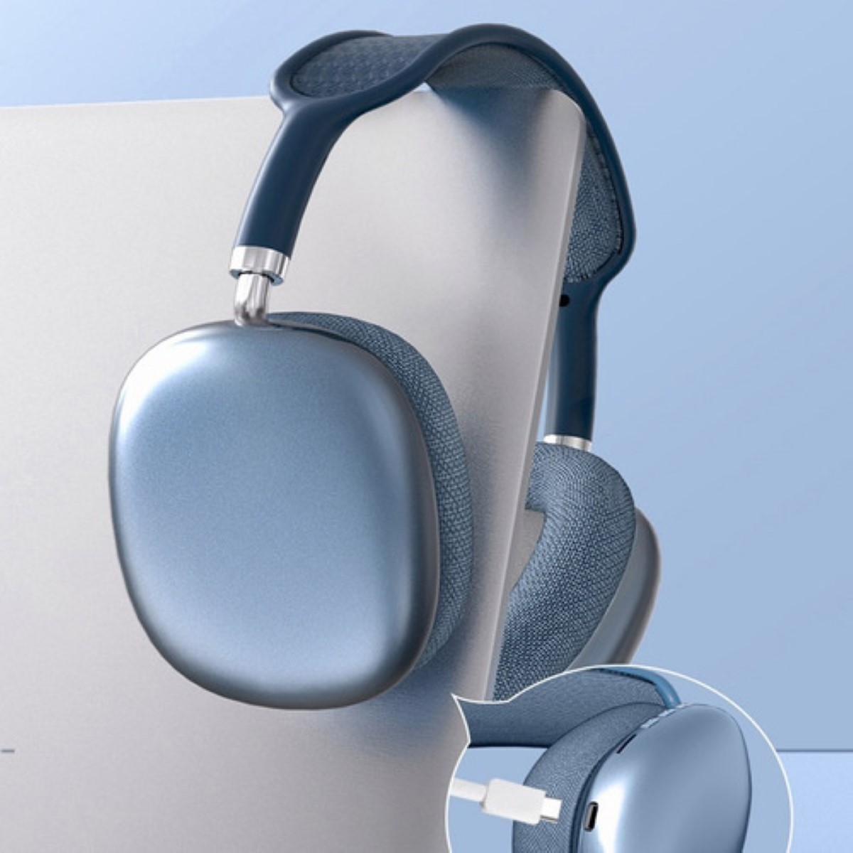 Auriculares Inalámbricos P9 Con Bluetooth Y Micrófono Cascos, Azul 