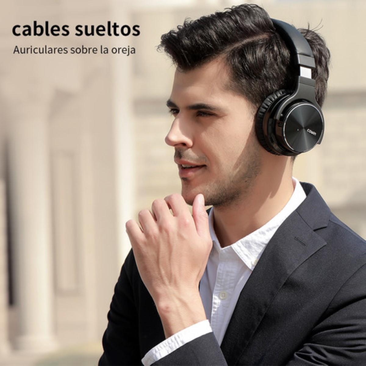 Audífonos Bluetooth Anc Cowin E7pro Con Cancelación De Ruido negros