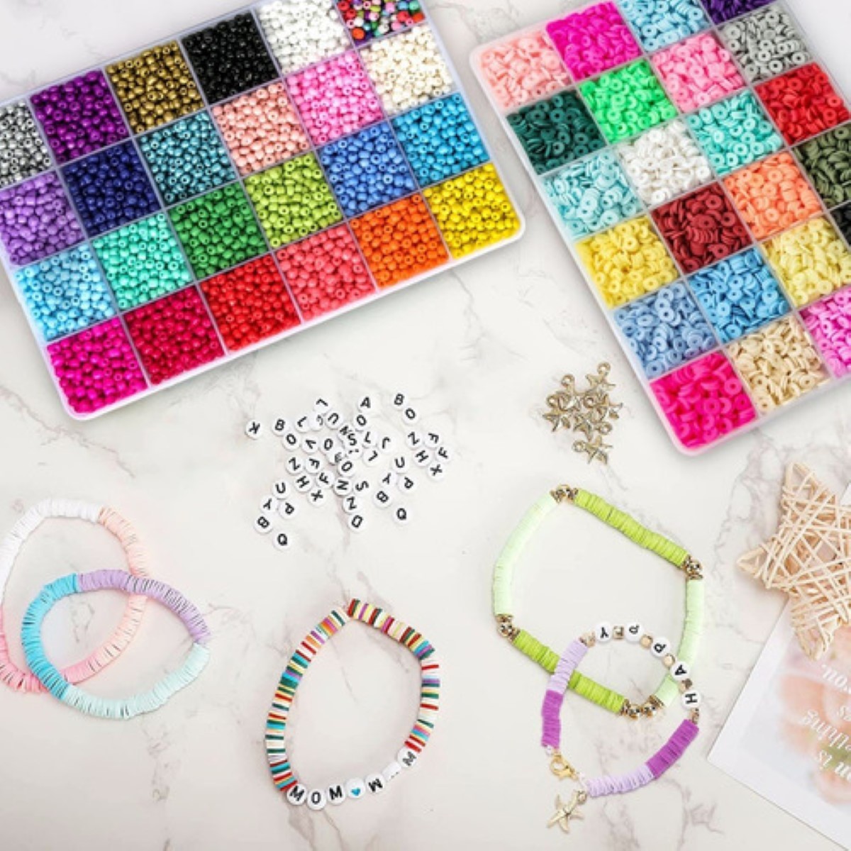 Kits Para Hacer Pulseras De Bricolaje Cuentas 38000 Piezas