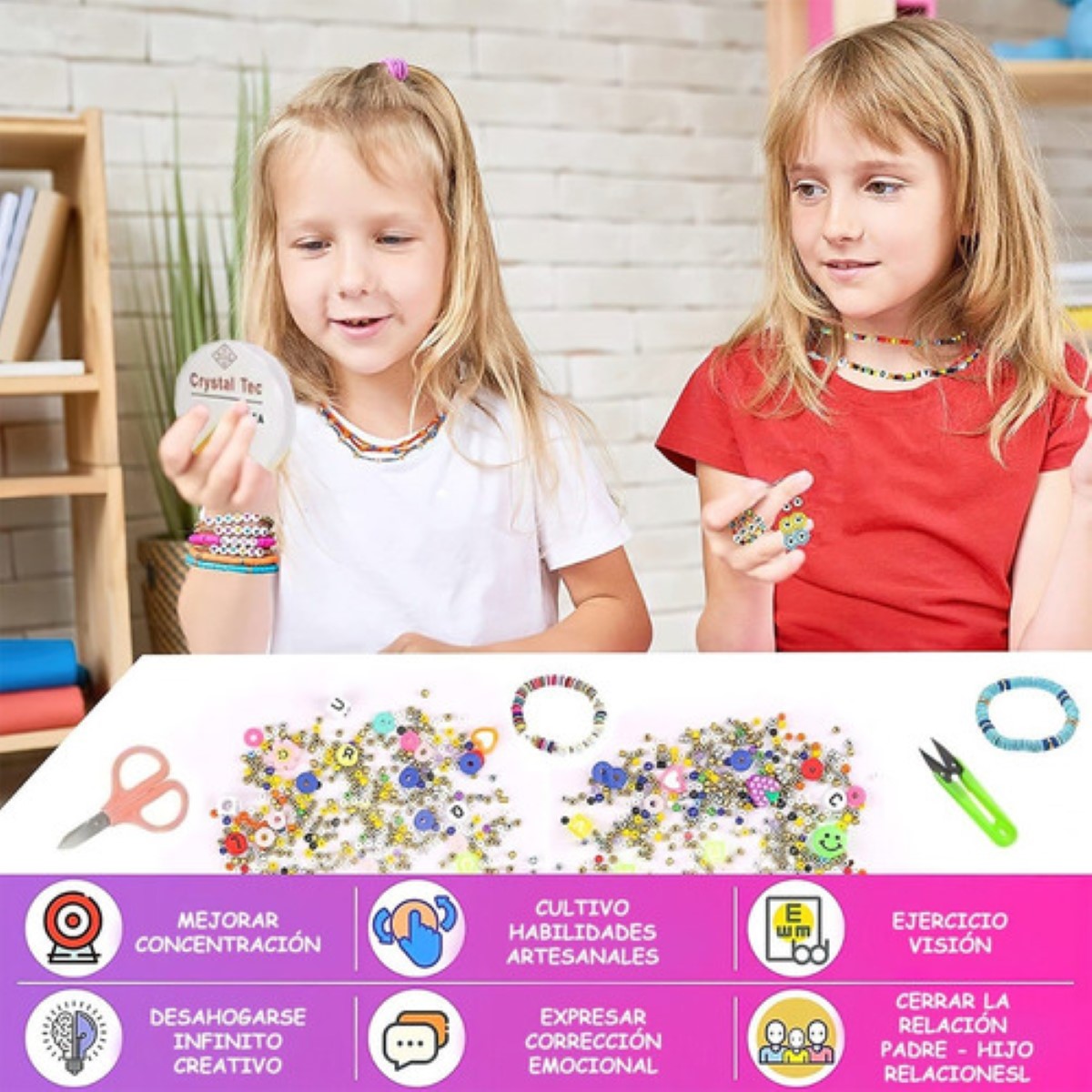 Set Bricolaje De Cuentas Para Hacer Pulseras 30000+ Unidades