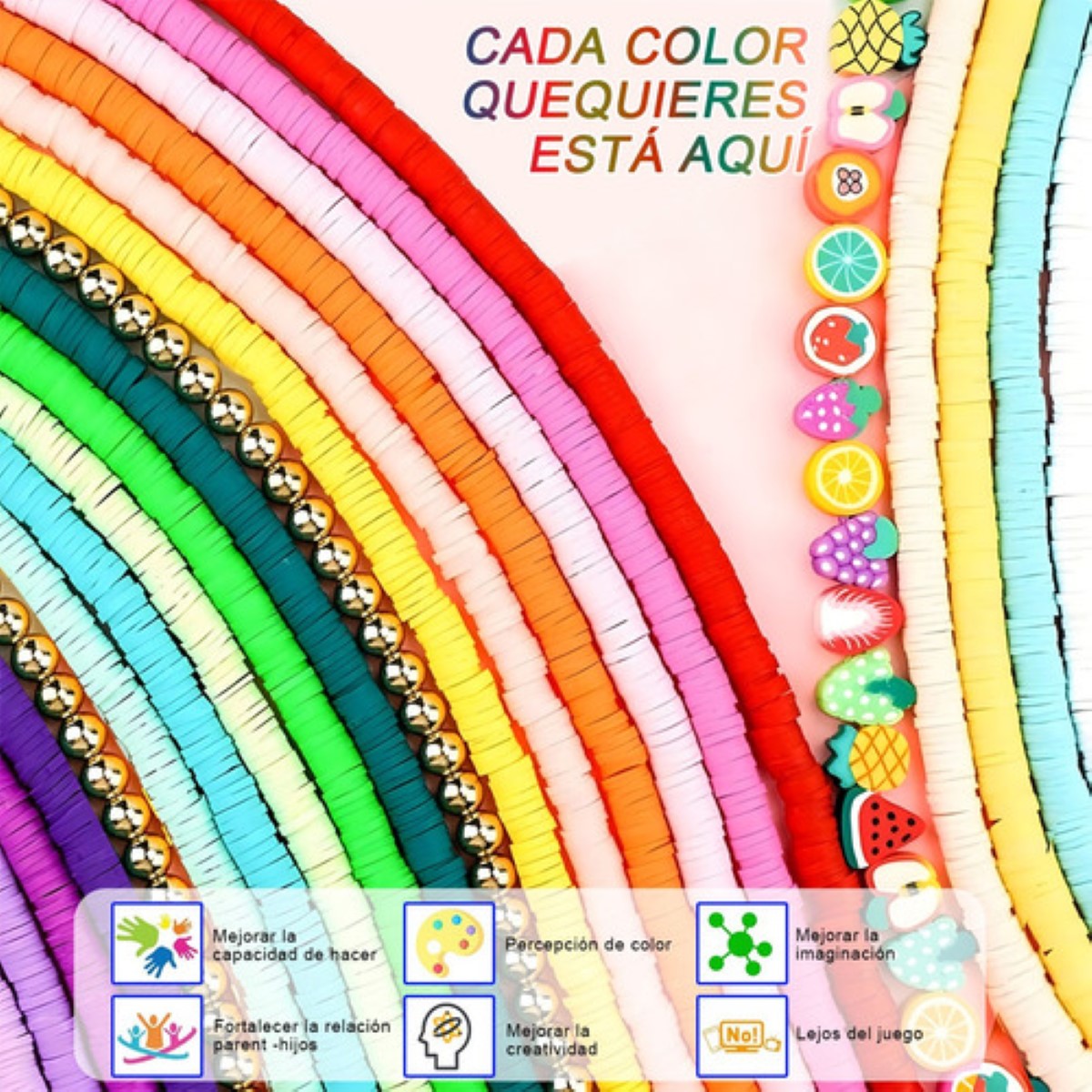 Kits Hacer Pulseras Bricolaje Cuentas 38000 Piezas Audyde