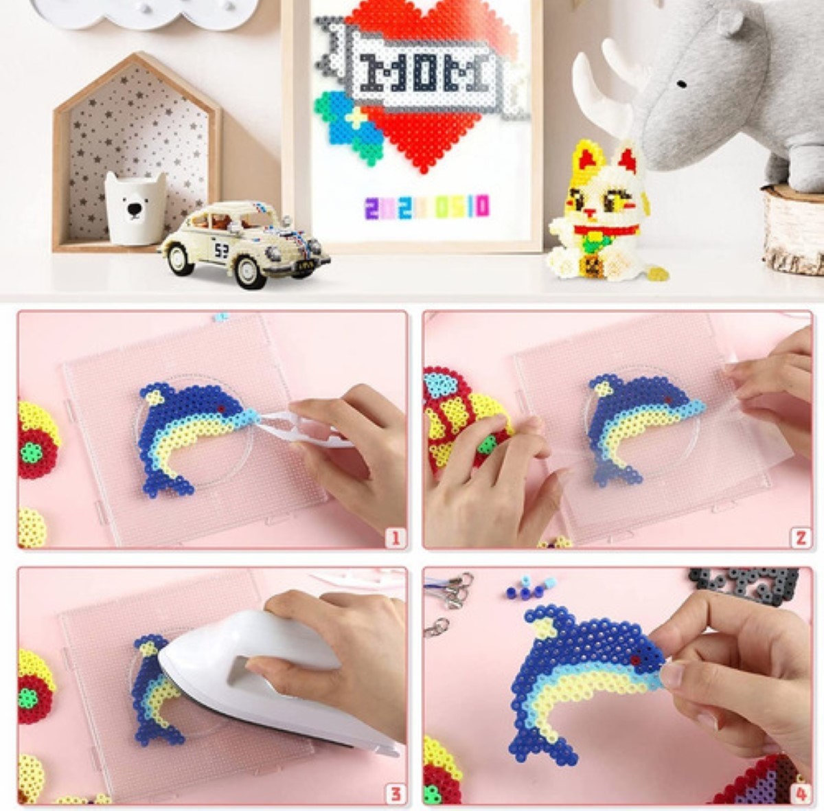 Kit Hama Beads 5mm Cuentas Planchar (20 Colores) 3600pzs