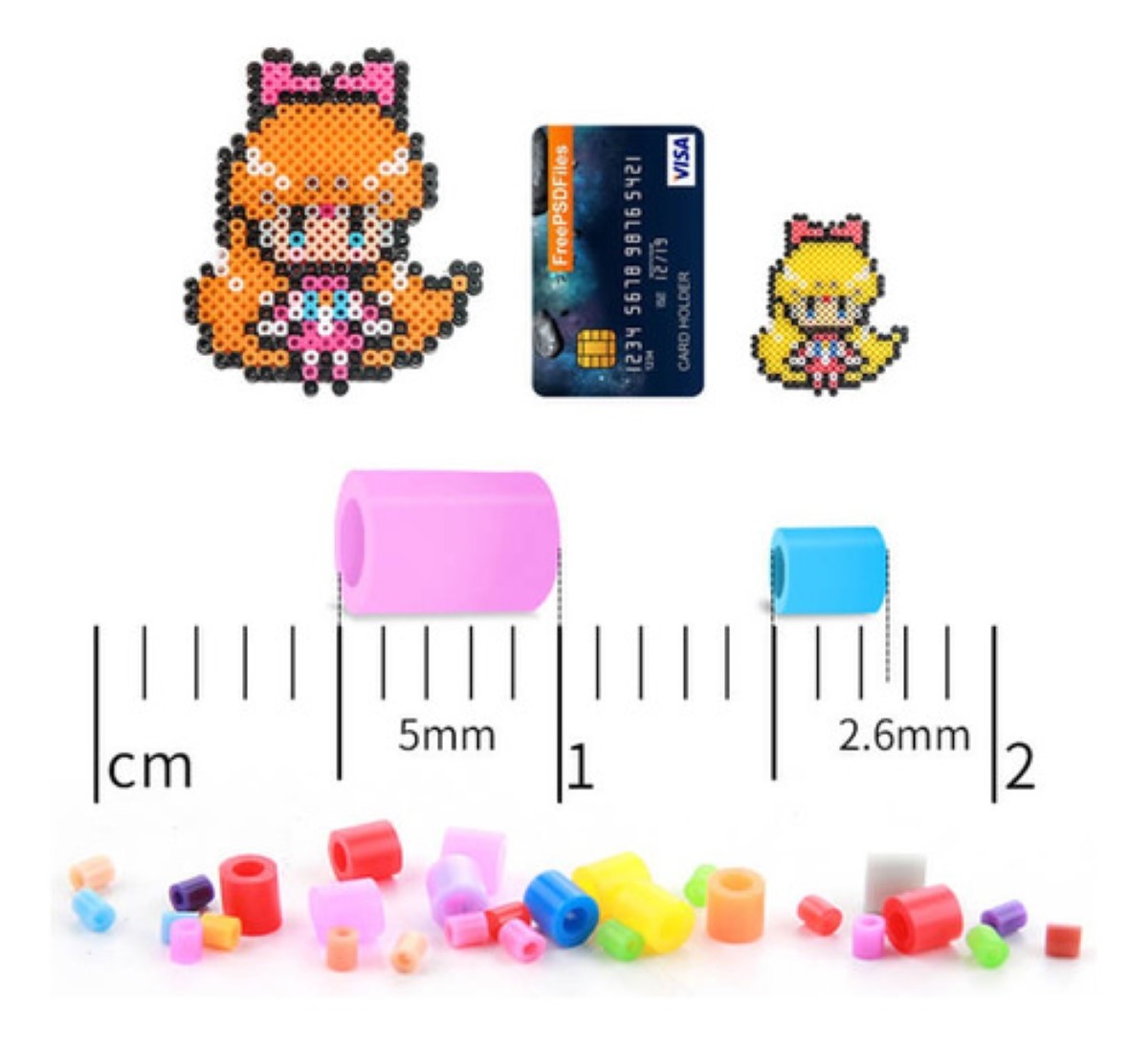 Kit Hama Perl Lote Mini Hama Beads De 2.6 Mm 48000 Piezas