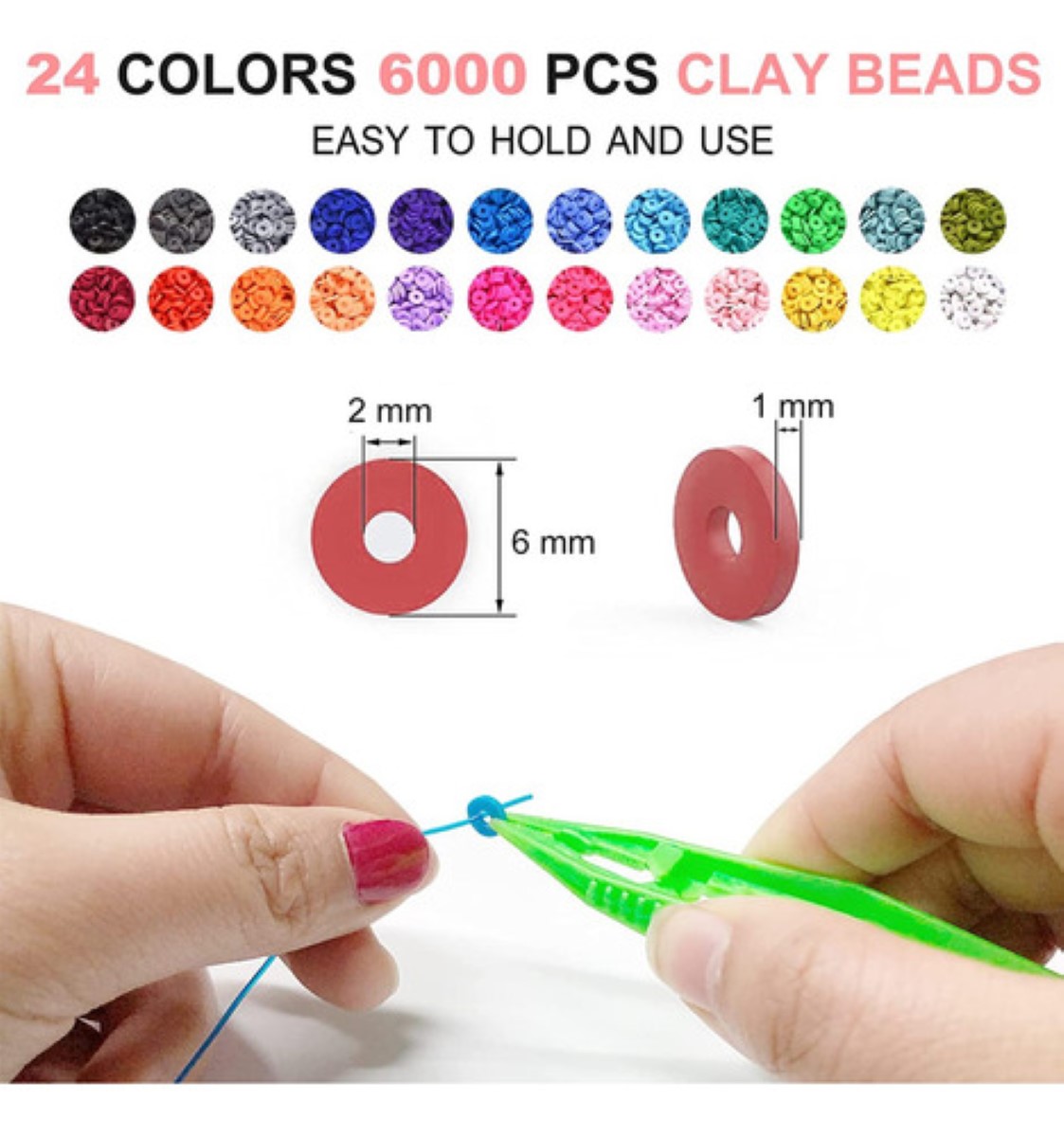 Cuentas Para Pulseras, 6000 Kit Para Hacer Pulseras Cuentas