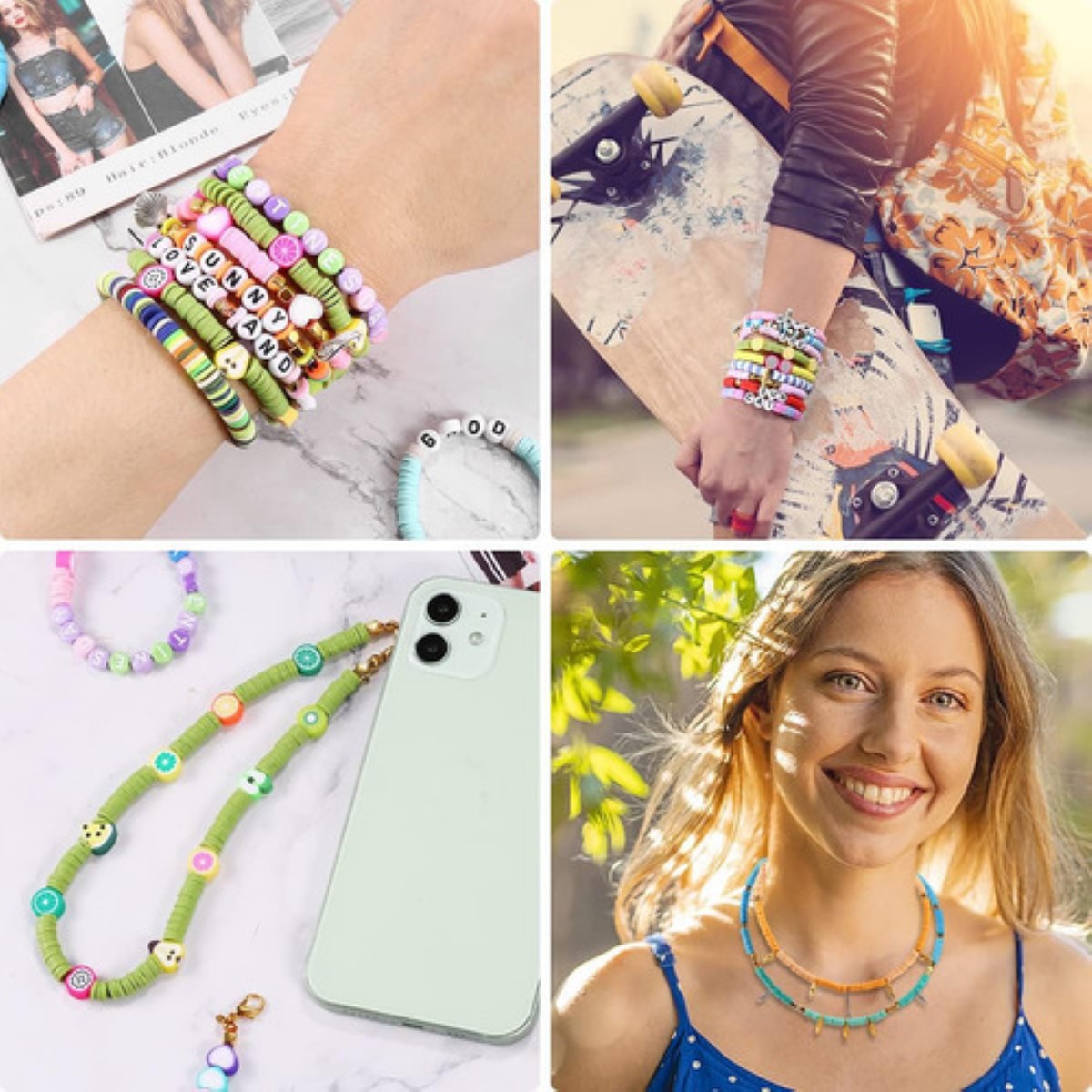 Cuentas Para Pulseras, 6000 Kit Para Hacer Pulseras Cuentas