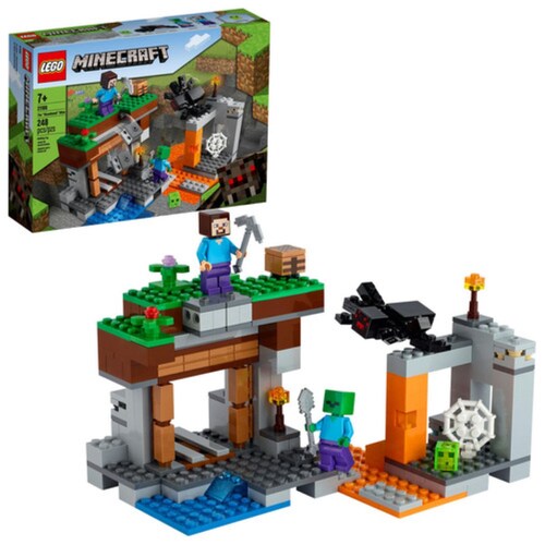 Kit De Construcción Lego Minecraft La Mina Abandonada 248 pzs