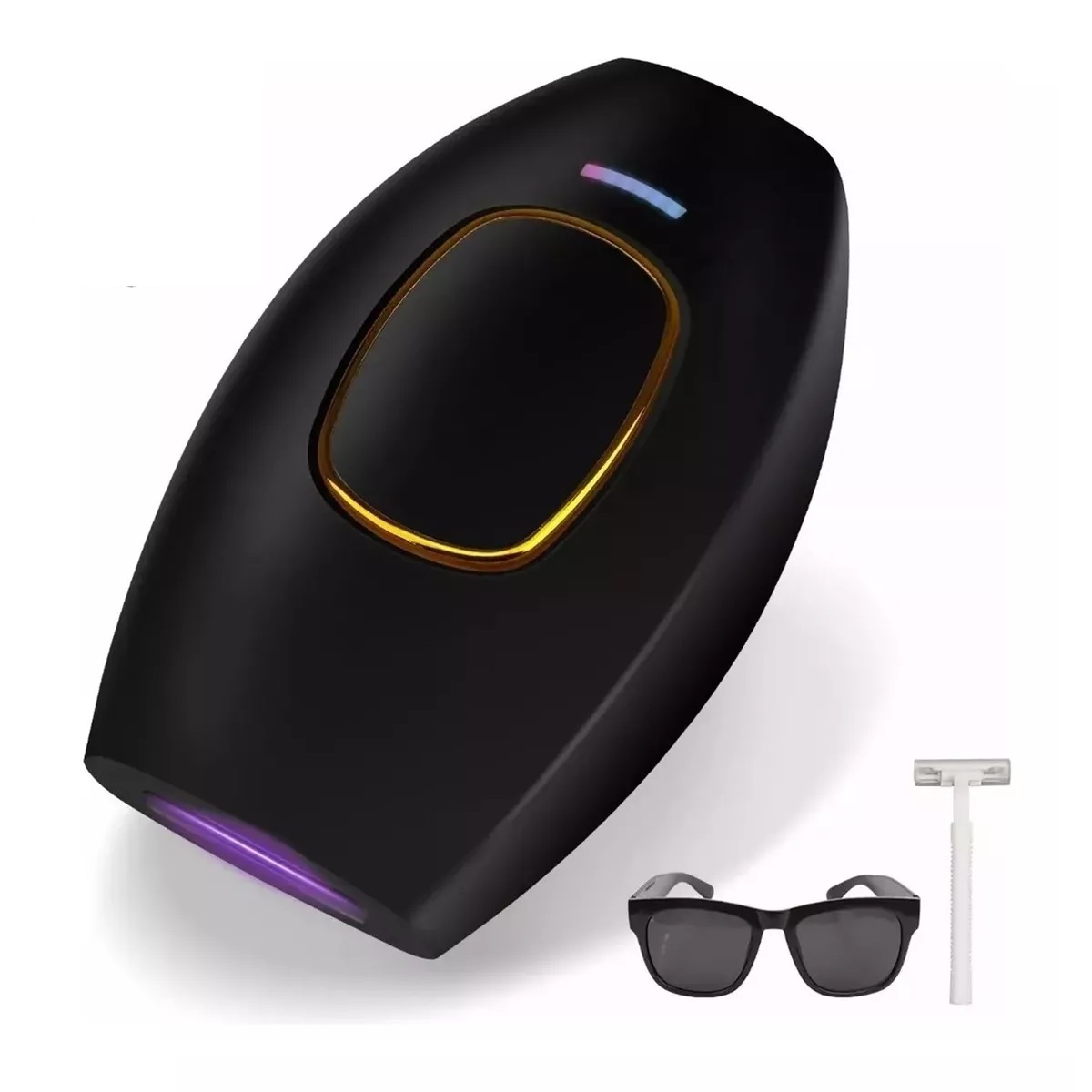 Depiladora Láser De Luz Pulsada Ipl Permanente Indolora Negro