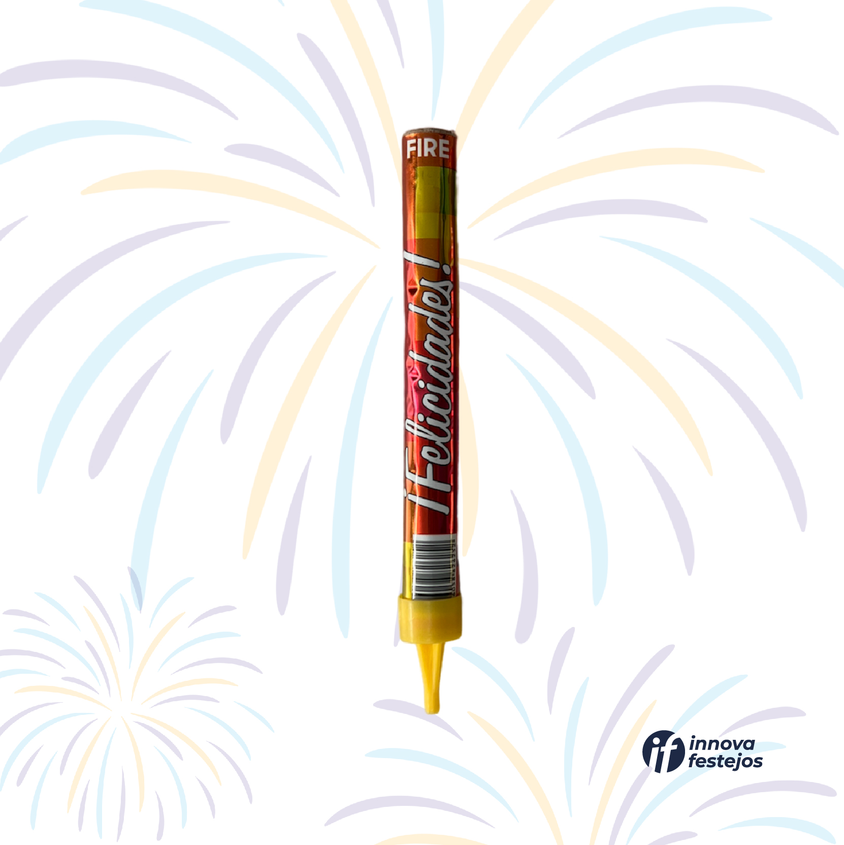 Vela Mágica Pentacolor De 14 Cm. Paquete De 25 - Innova