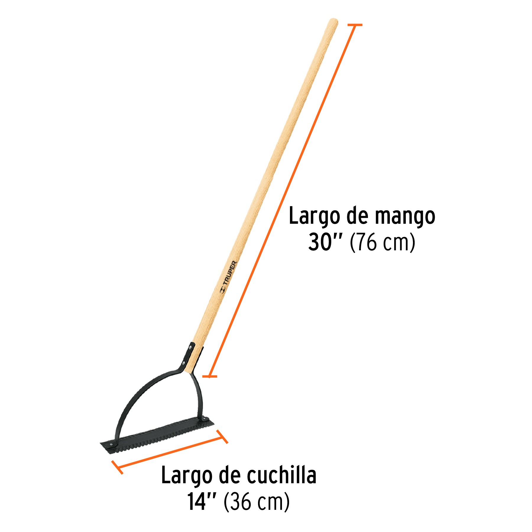 CORTADOR DE MALEZA CON MANGO DE 30", TRUPER 19683