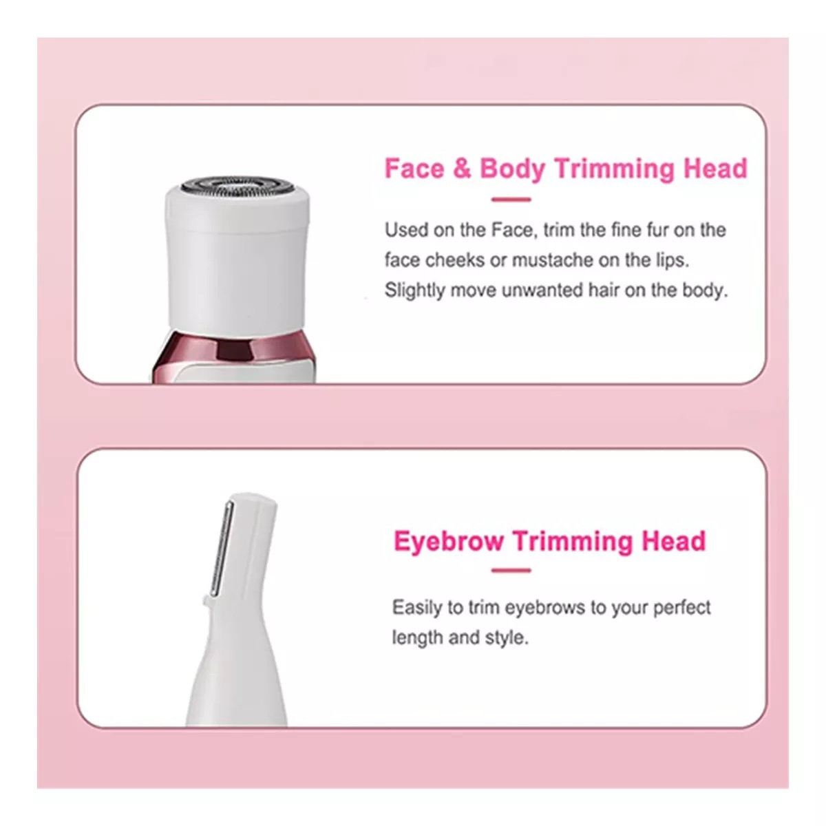 Depiladora Electrica Recargable De Facial Para Mujer 4 En 1