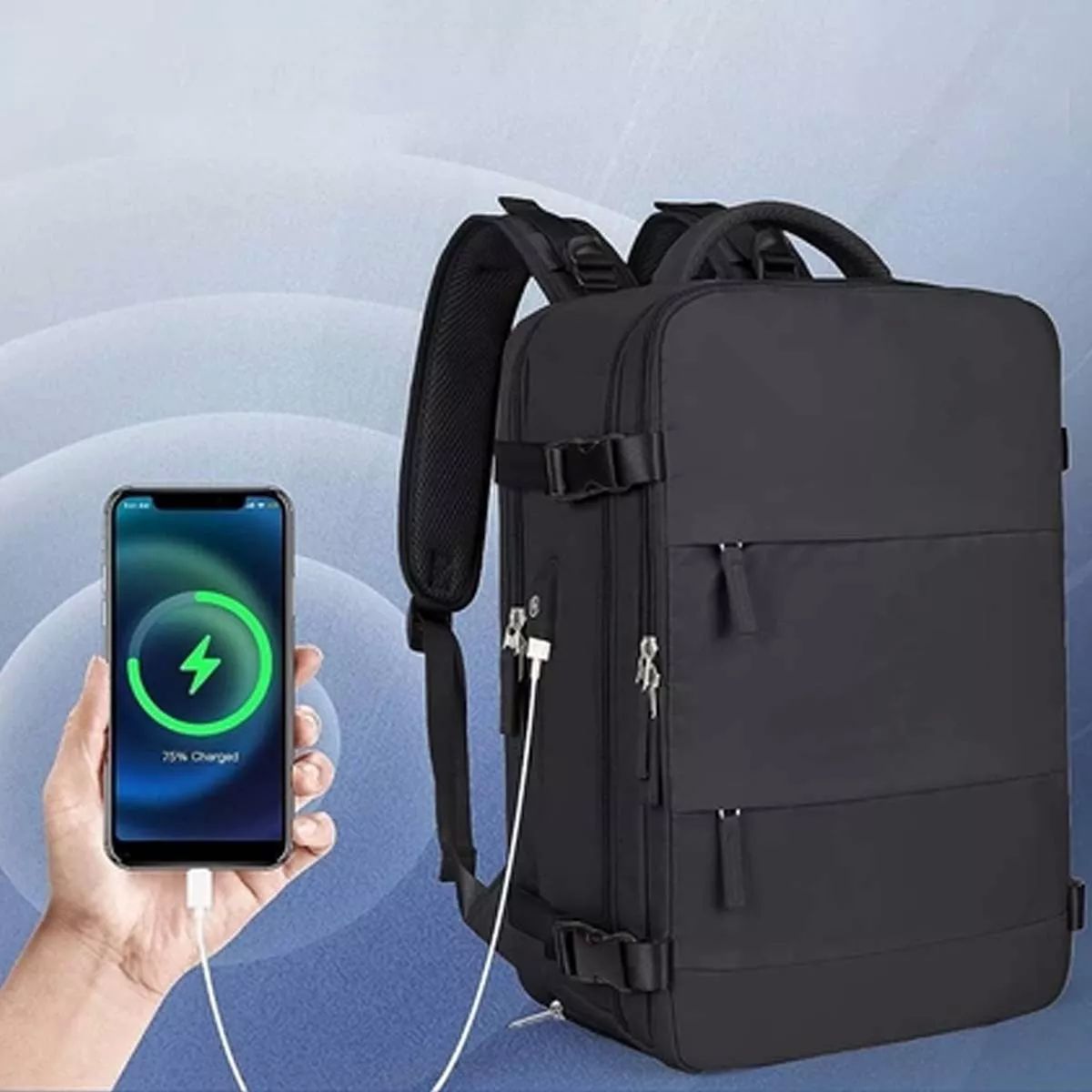 Mochila Para Portátil Escolar/de Viaje Degran Capacidad 35l