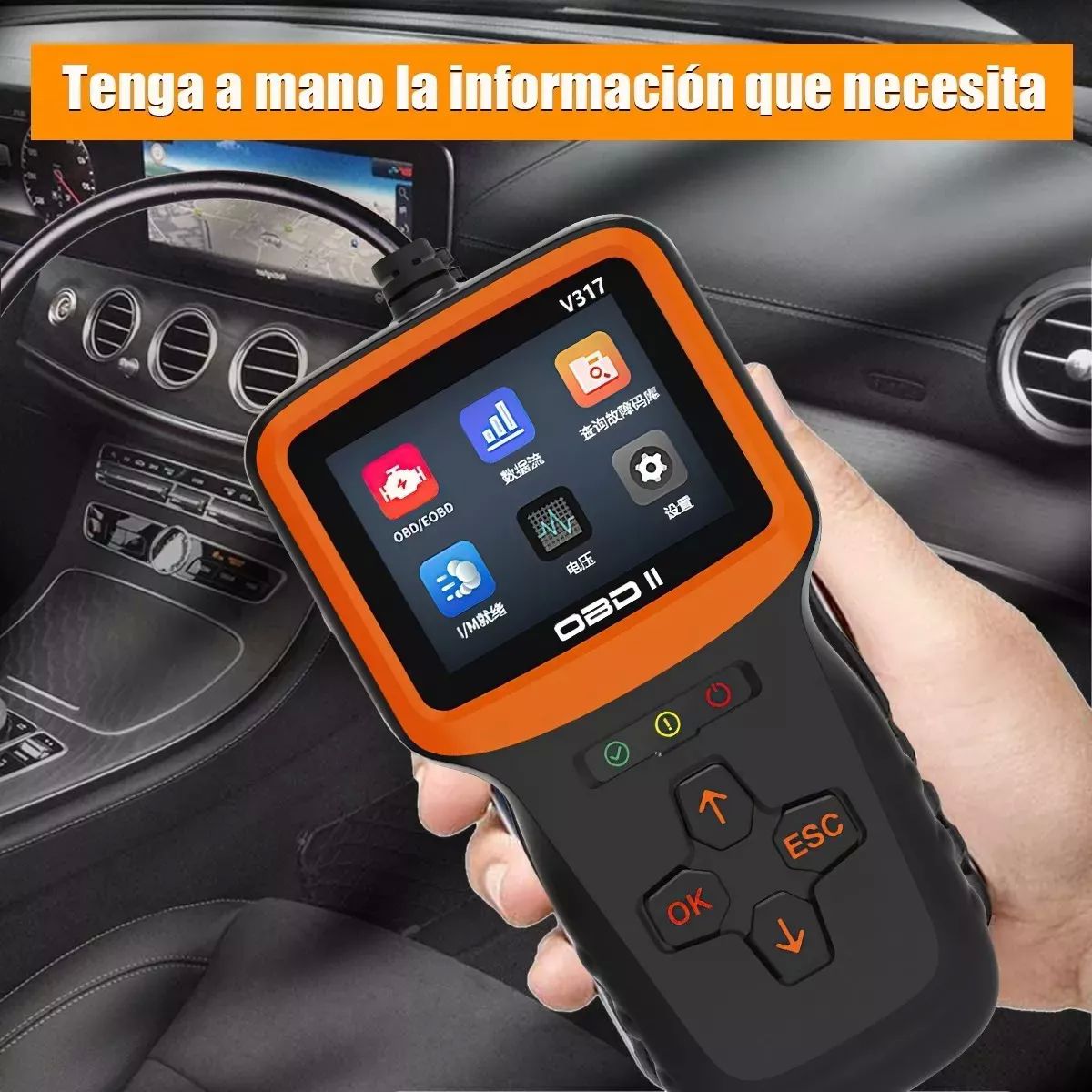 Escaner Launch Elm327 Automotriz Obd2 Motor Universal