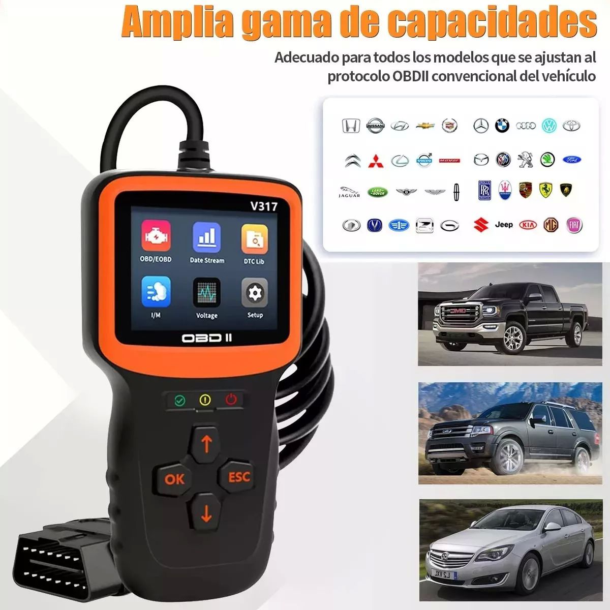 Escaner Launch Elm327 Automotriz Obd2 Motor Universal