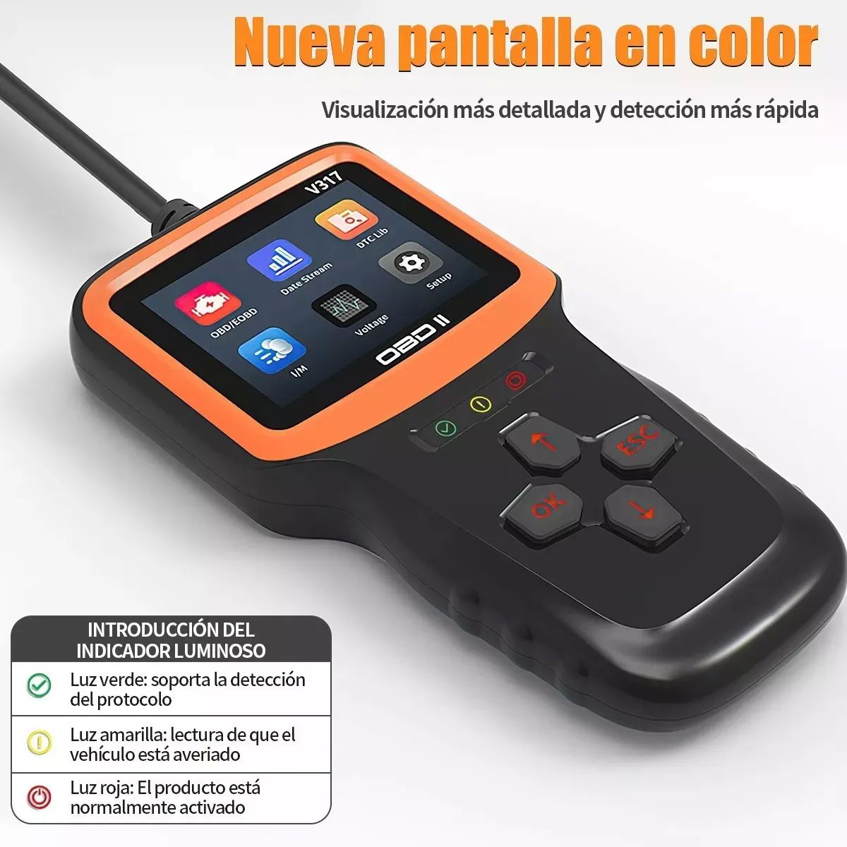 Escaner Launch Elm327 Automotriz Obd2 Motor Universal