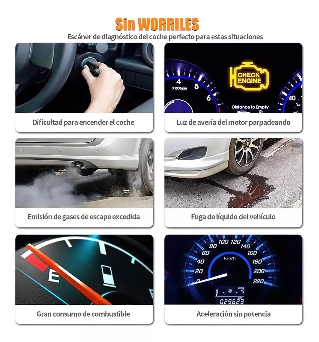 Escaner Launch Elm327 Automotriz Obd2 Motor Universal