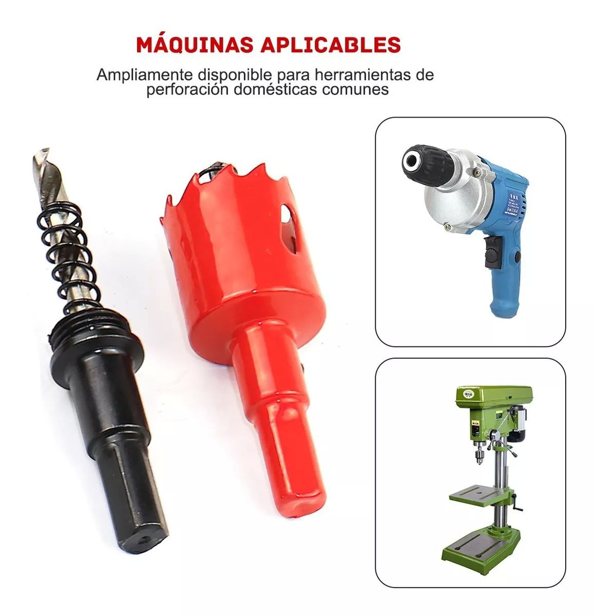 15 Brocas Sierras Corta Circulo Metal 14-70mm Hss Acero Inox