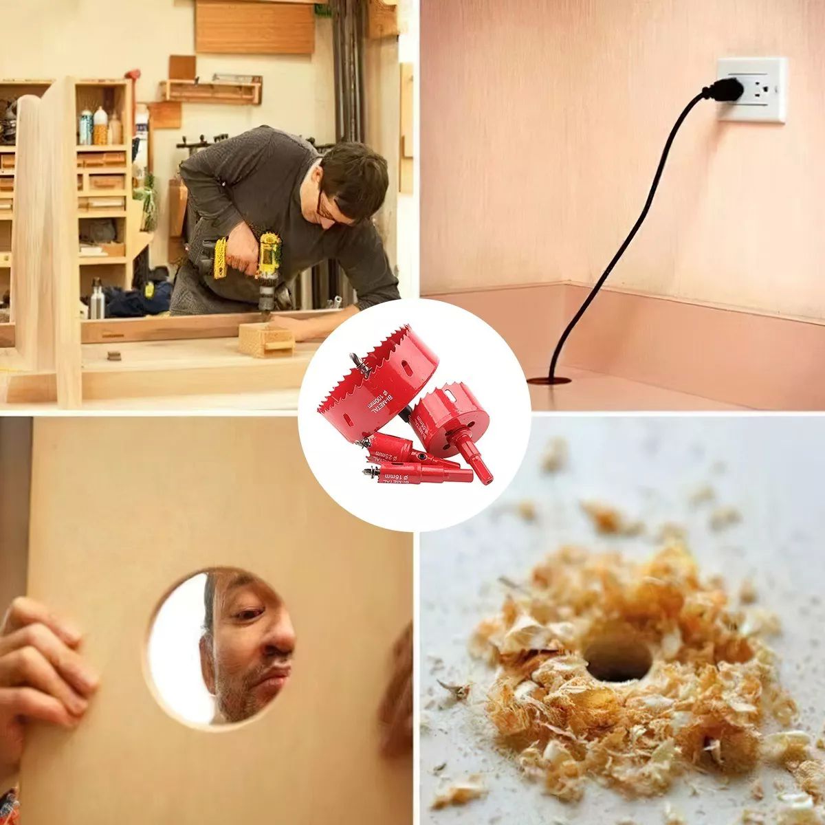 15 Brocas Sierras Corta Circulo Metal 14-70mm Hss Acero Inox