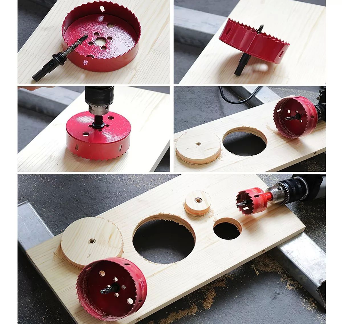 15 Brocas Sierras Corta Circulo Metal 14-70mm Hss Acero Inox