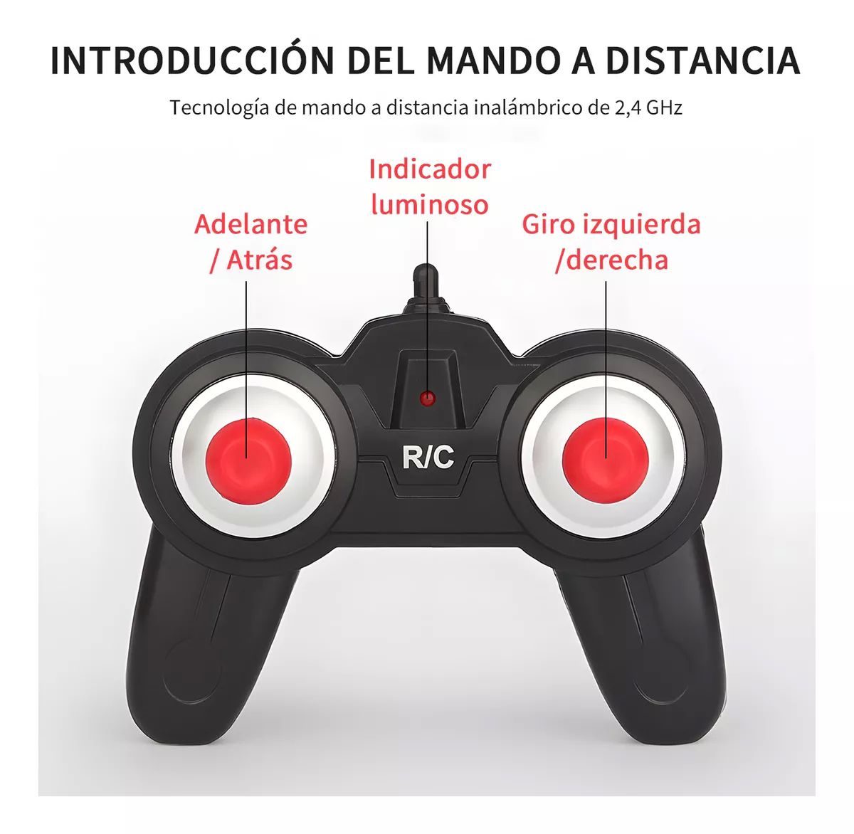Coche Control Remoto Acrobacia 360 Con Neumáticos De Espuma