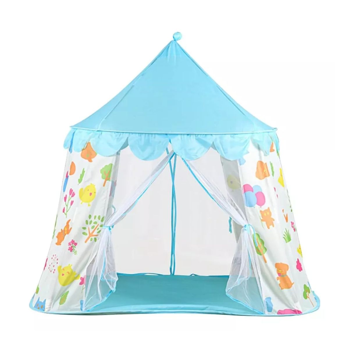 Casita Tienda Carpa Interior Exterior Juguete Para Niños, Azul