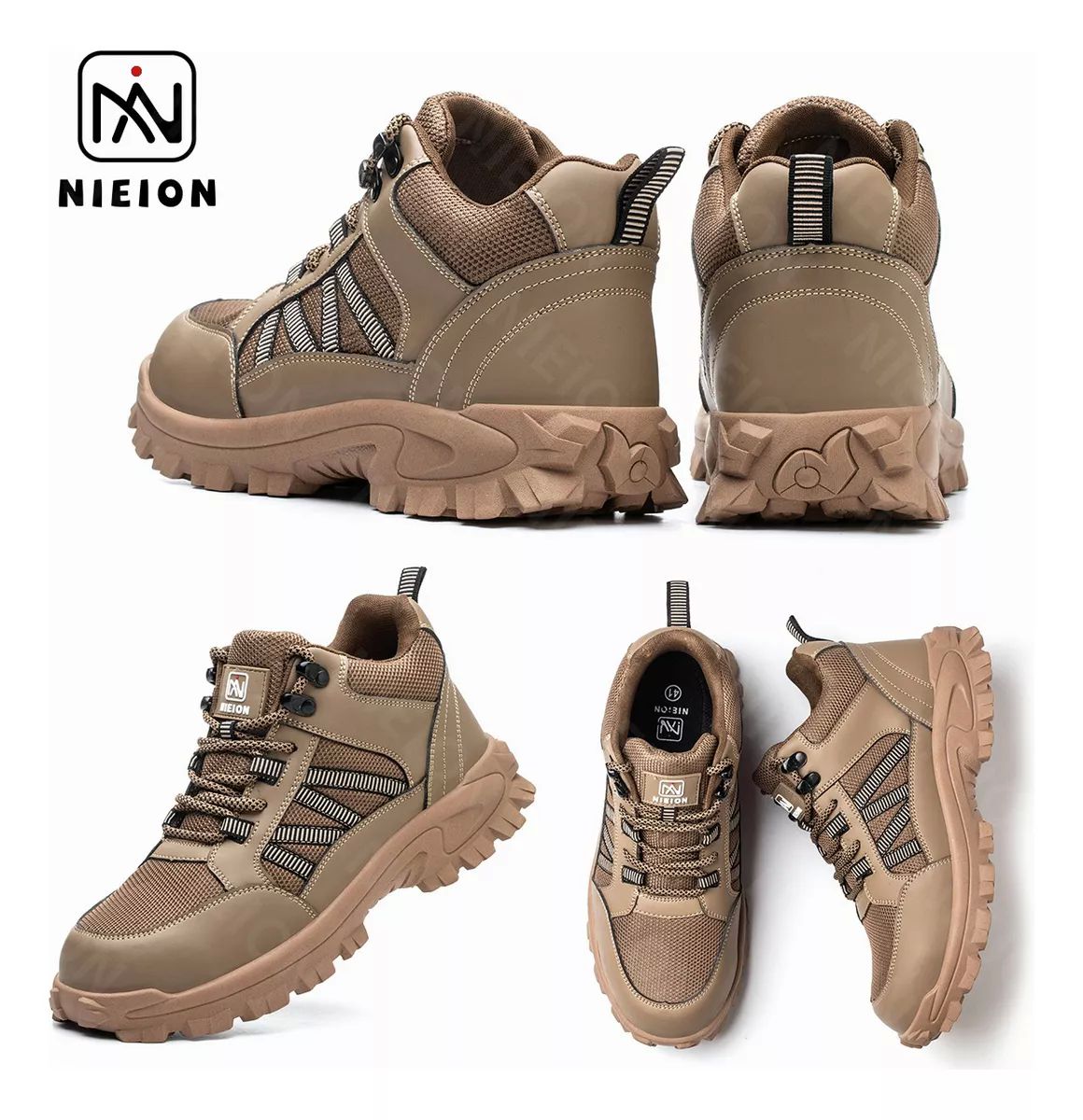 Tenis De Seguridad Industrial Zapatos Trabajo Botas Nieion TALLA 27 color MARRÓN