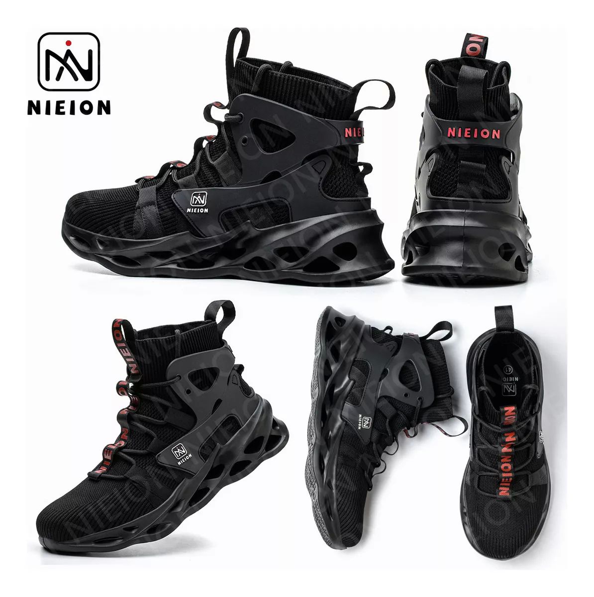 Tenis De Seguridad Zapatos Trabajo Anti-pinchazos Nieion TALLA 27 color NEGRO