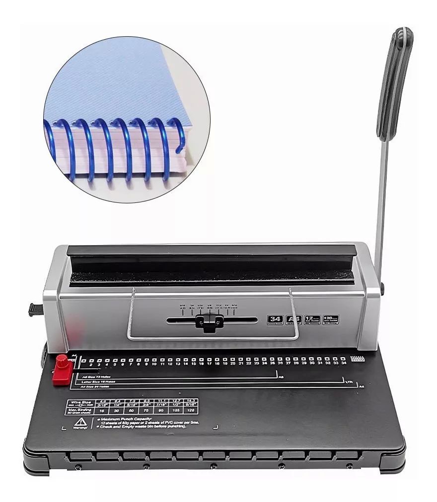 Encuadernadora Espiral Plástico Arillometálico+234accesorios