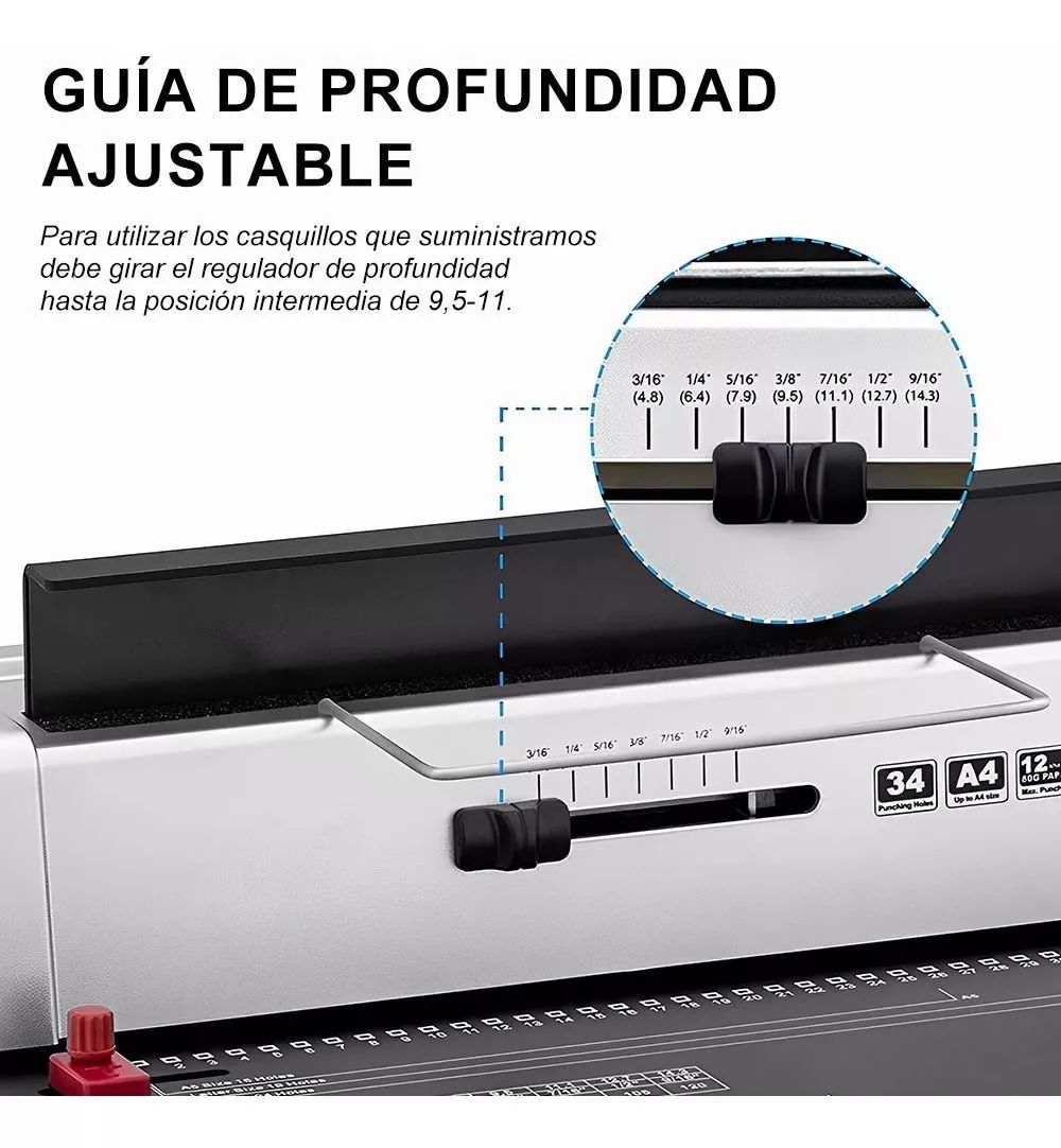 Encuadernadora Espiral Plástico Arillometálico+234accesorios