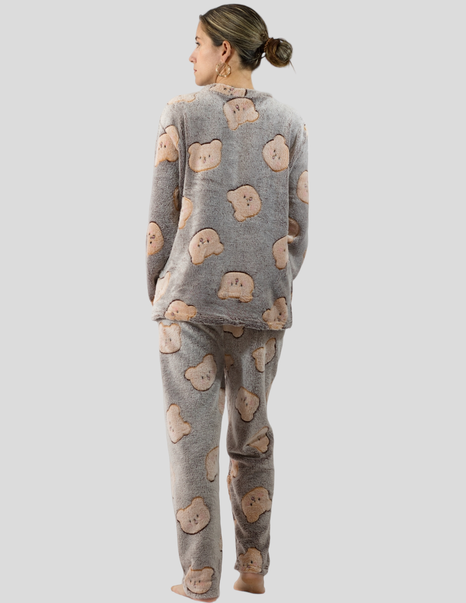 Pijamas de Invierno Mujer Tela Polar Navidad Afelpada Ropa Térmica Polar Fleece Flanel Cosplay Disfraz