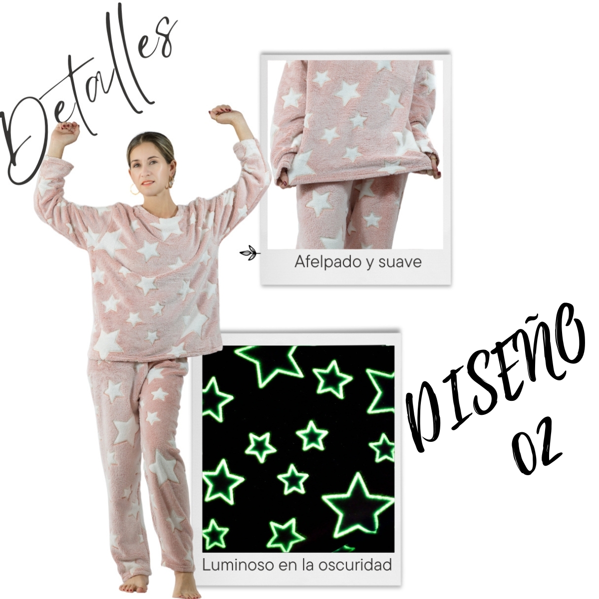 Pijamas de Invierno Mujer Tela Polar Navidad Afelpada Ropa Térmica Polar Fleece Flanel Cosplay Disfraz