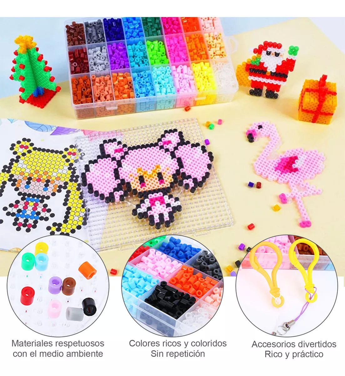 Hama Beads - Tubos De Planchado (4,300 Piezas, 24 Colores)