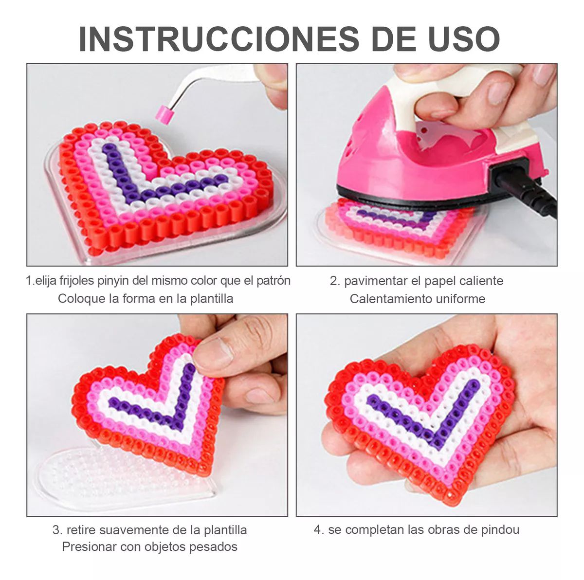 Hama Beads - Tubos De Planchado (4,300 Piezas, 24 Colores)