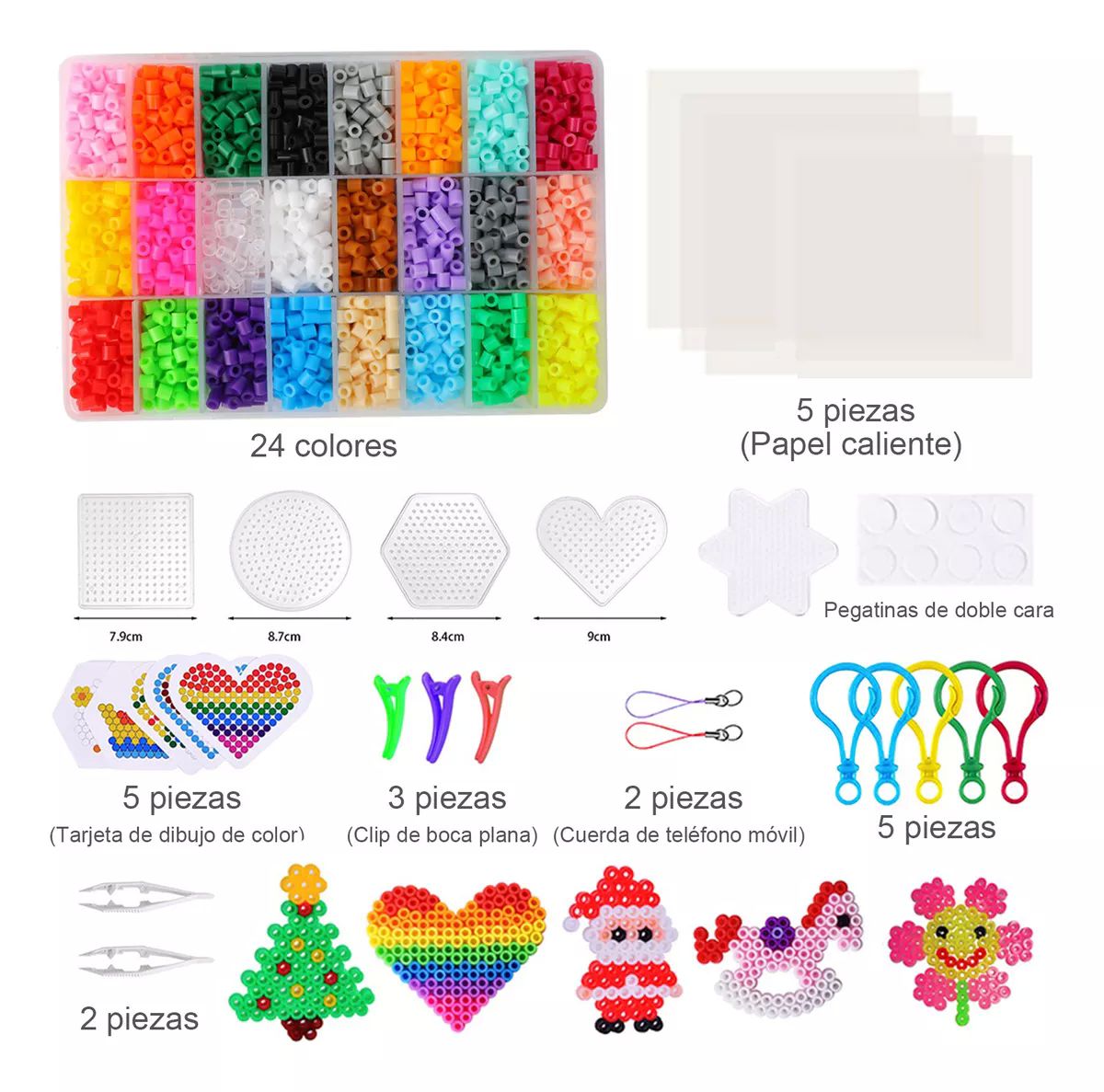 Hama Beads - Tubos De Planchado (4,300 Piezas, 24 Colores)