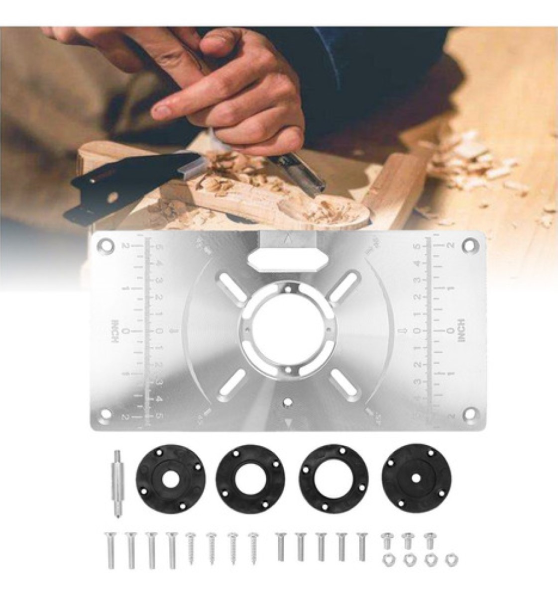 Mesa Router Multifuncional Inserto Placa Carpintería