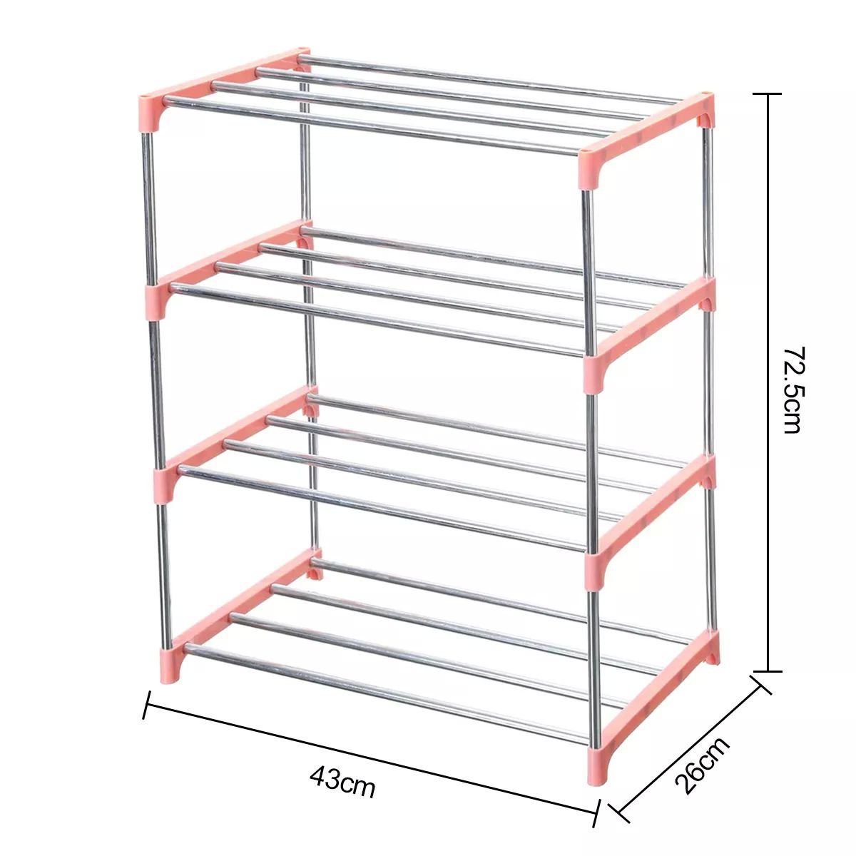 Mueble Organizador 4 Niveles Estantes Zapatera Portátil