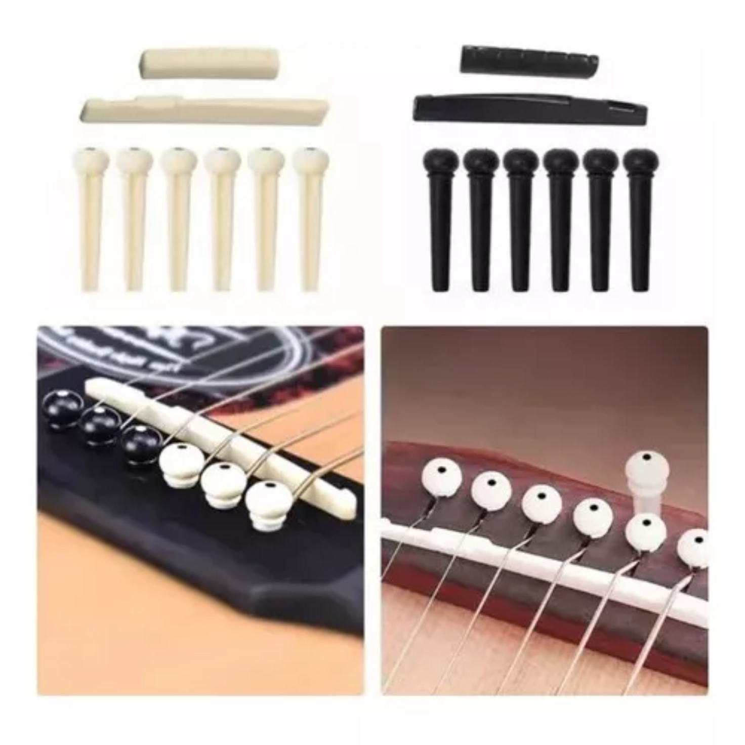 Kit De 66 Accesorios Para Cuerdas Guitarra Acústica Cuerdas