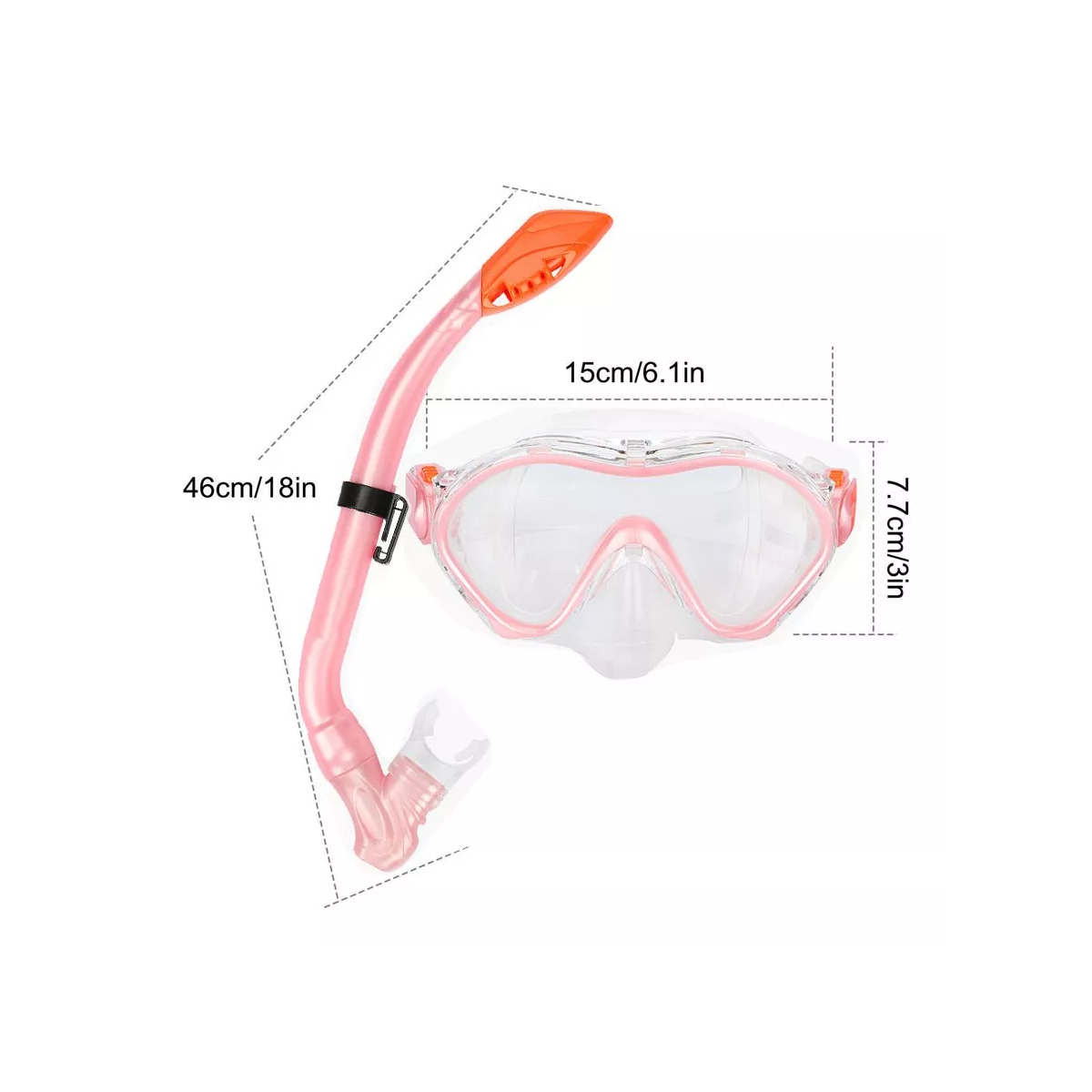Gafas Anti Niebla Snorkel Mascara Buceo Buceo Snorkel Niño Rosa