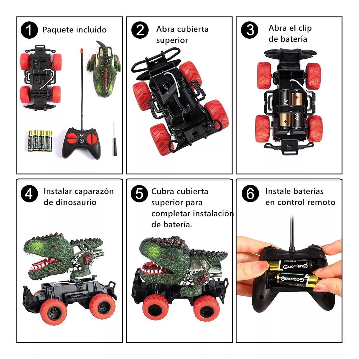 Coche Control Remoto Dinosaurio Juguetes Niños De15*9.5*12cm