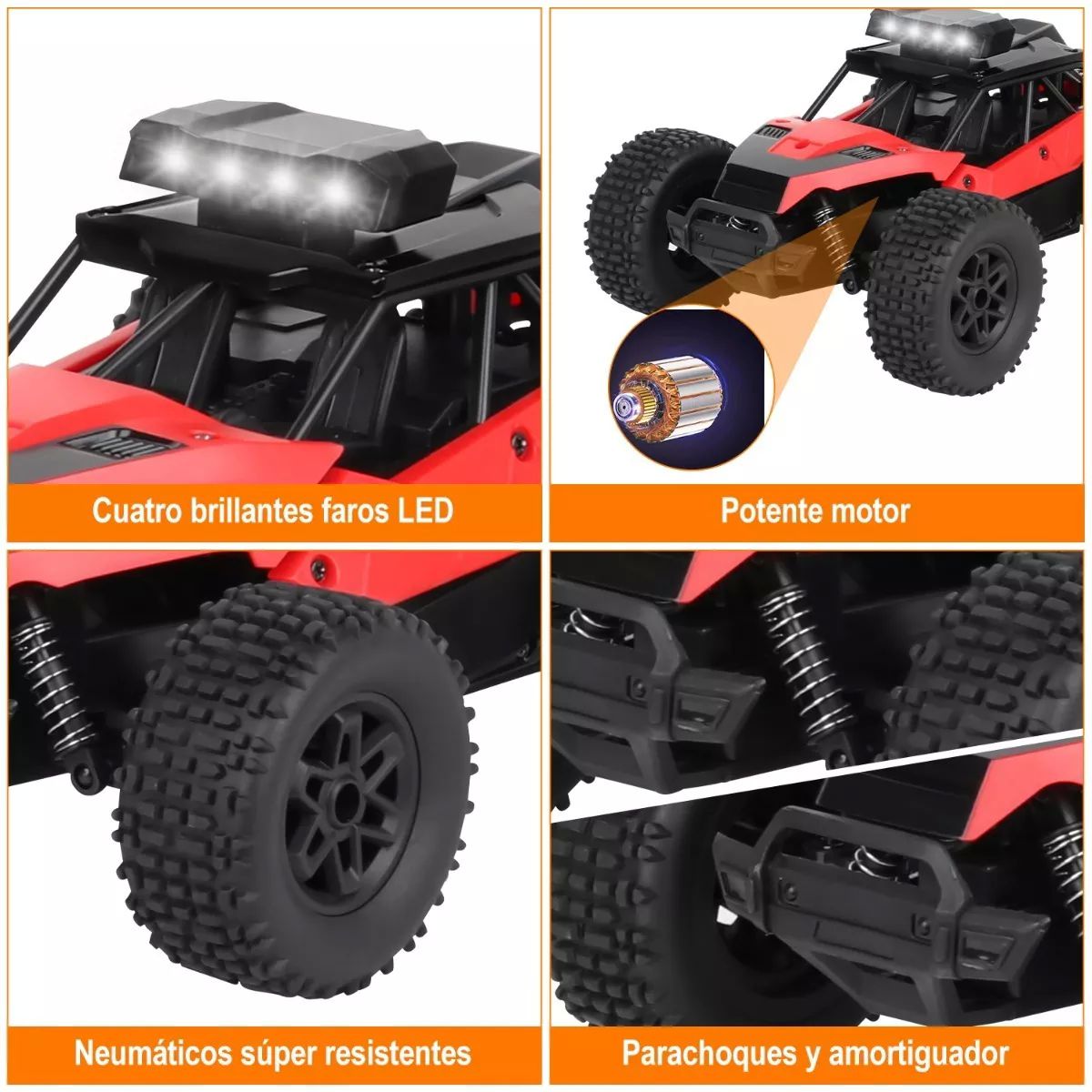 1:20 Carros De Control Remotos Recargable Auto Todoterreno.