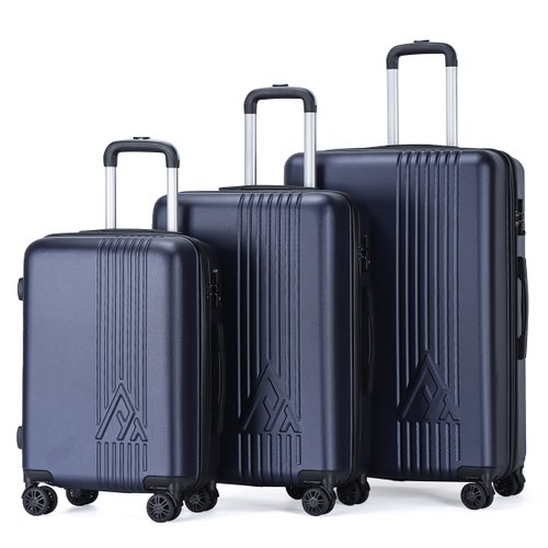 Paquete de 3 candados TSA para equipaje con combinación de 4 dígitos, juego  de alta resistencia para viajes, equipaje, maletas y mochilas, color azul
