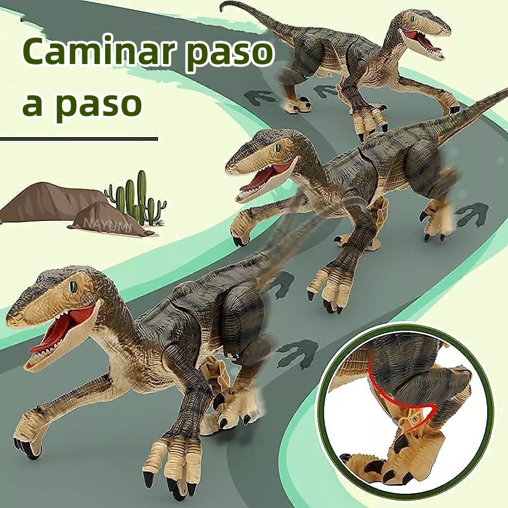 Dinosaurio Jurásico Velociraptor Control Remoto Juguete Niño