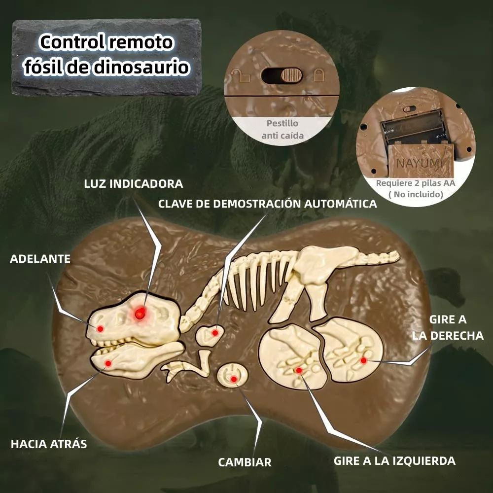 Dinosaurio Jurásico Velociraptor Control Remoto Juguete Niño