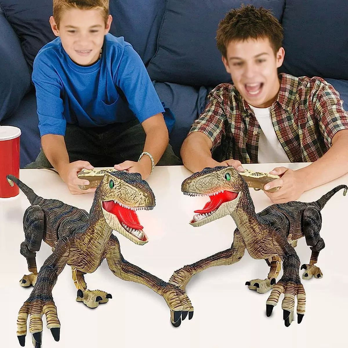 Dinosaurio Jurásico Velociraptor Control Remoto Juguete Niño