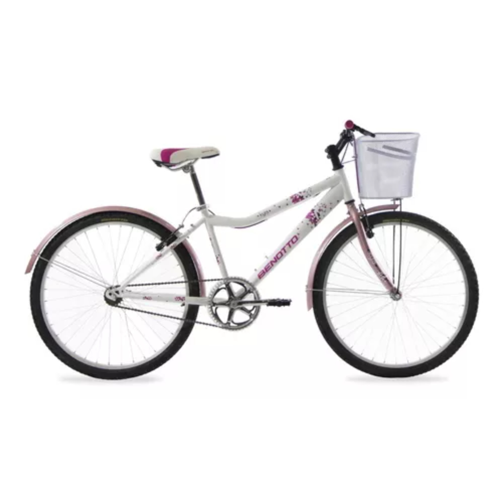 Bicicleta Montaña KYRA R26 1V Blanco Rosa Mujer Benotto