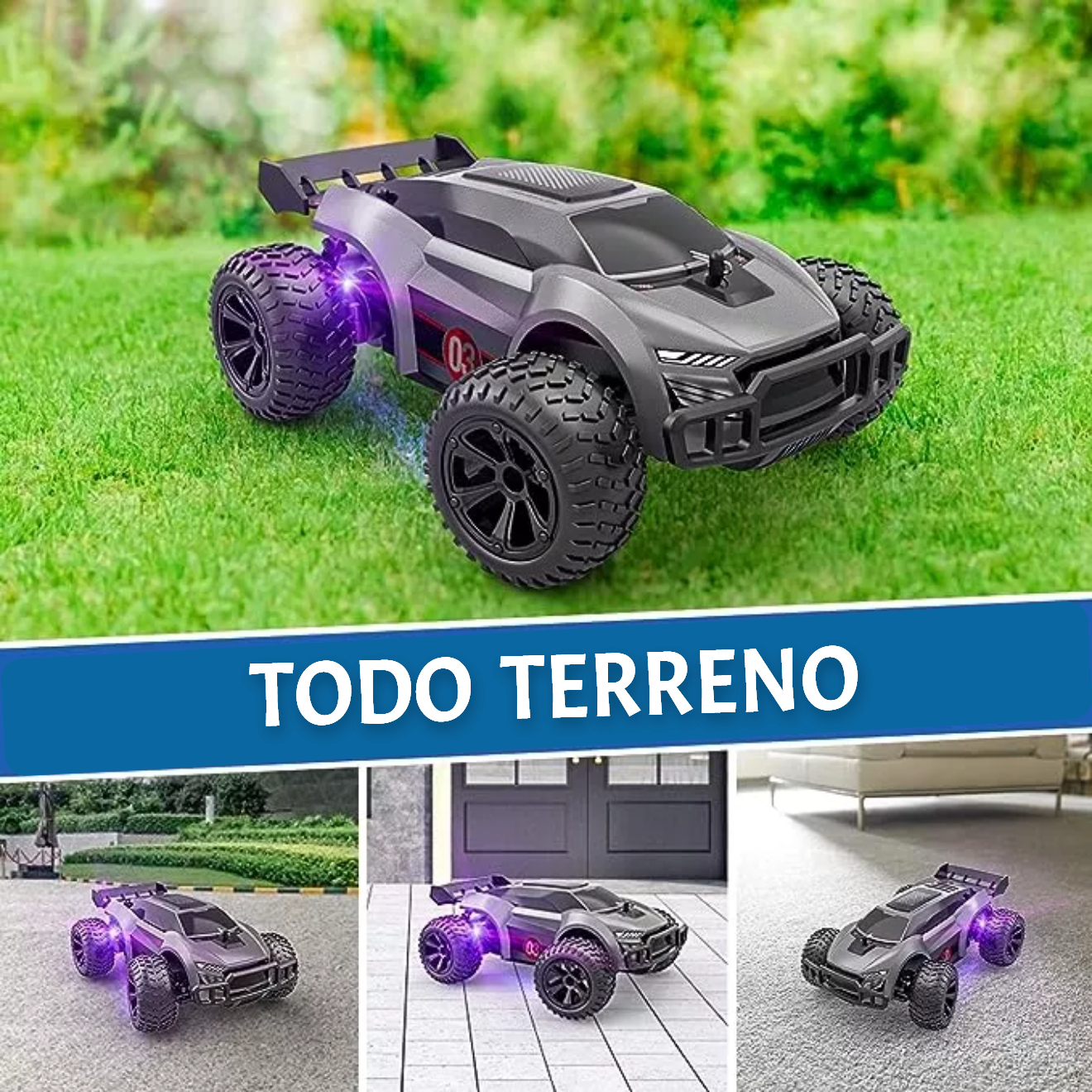 1:22 Todo Terreno Rc Control Remoto Recargable Carro.