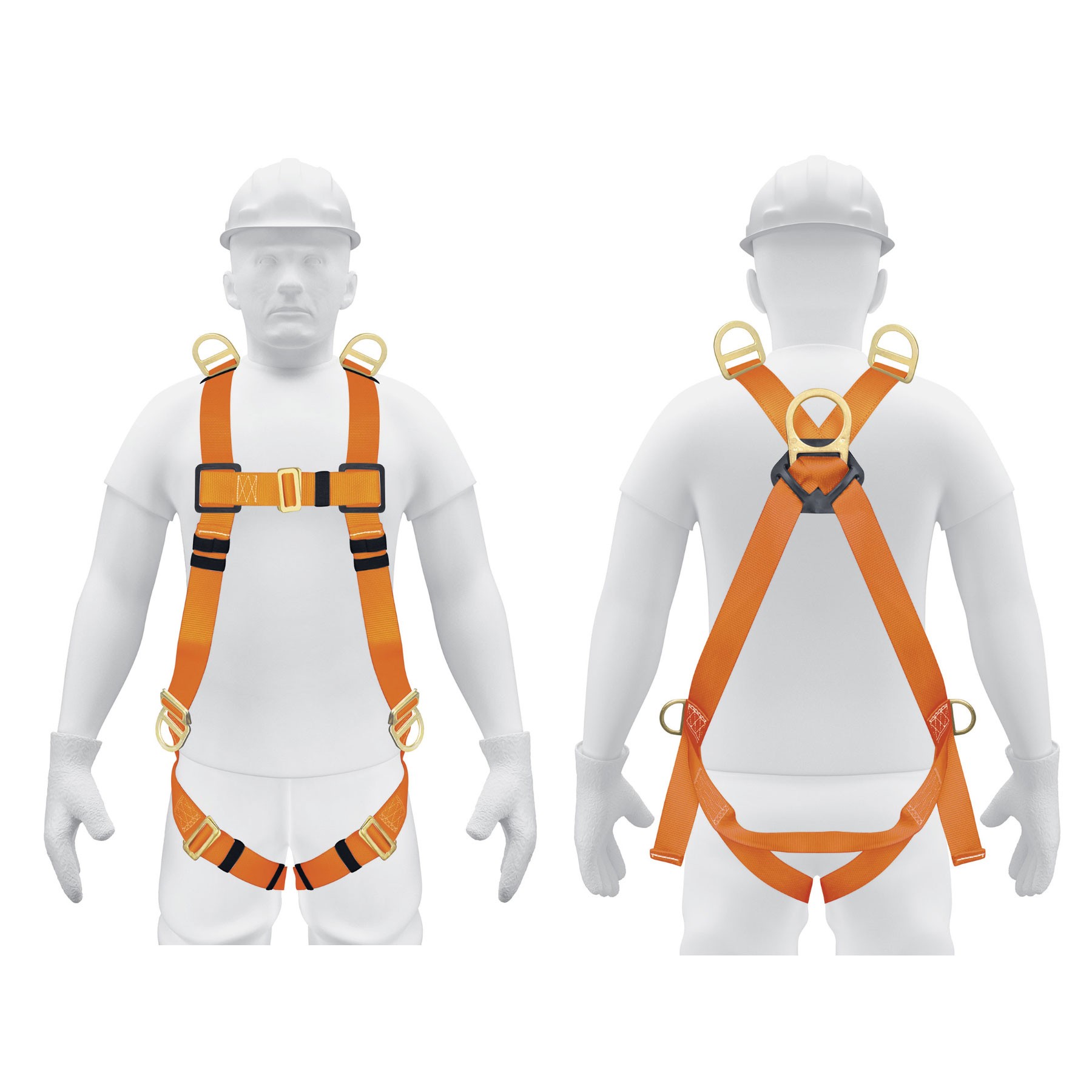 ARNÉS DE CUERPO COMPLETO CON 5 ANILLOS, ANSI, TRUPER 14434