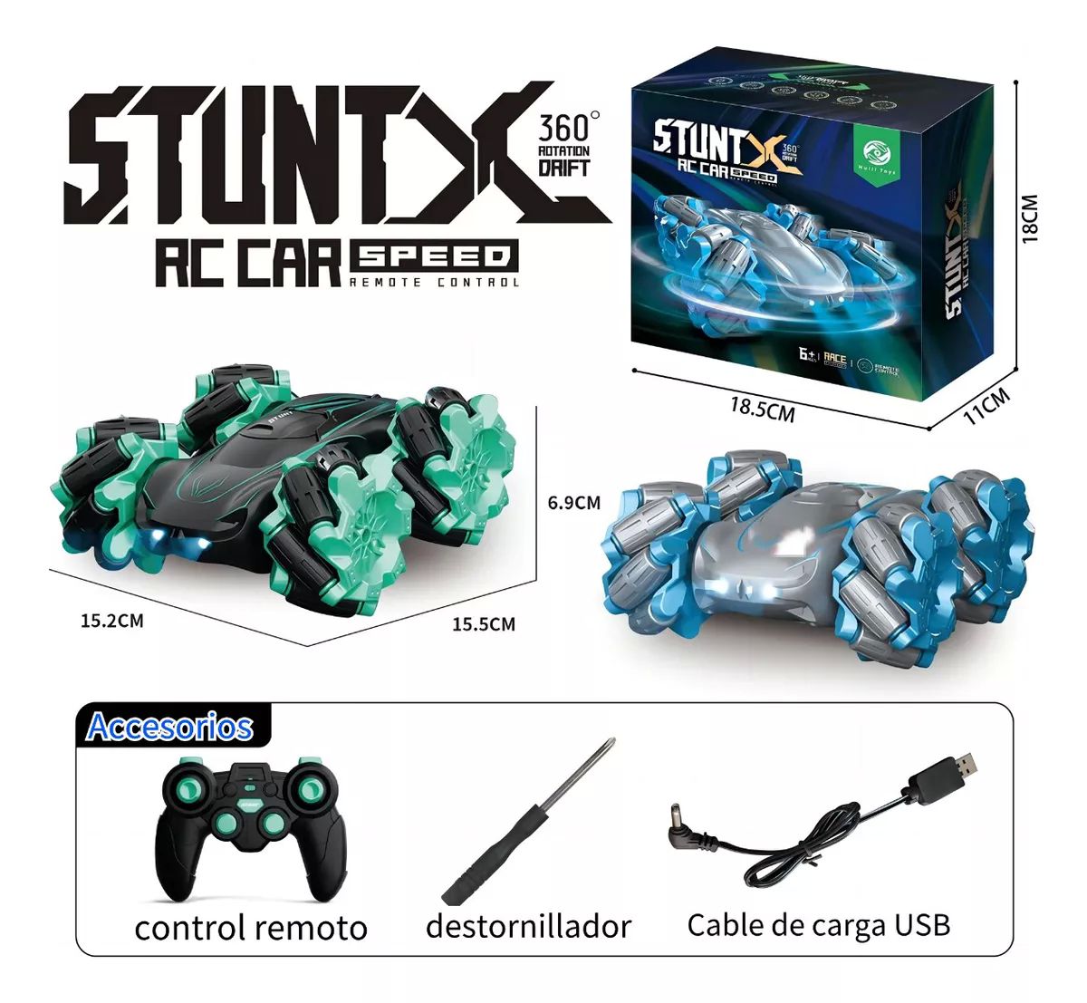 Coche De Juguete De Inducción Con Control Remoto De 360